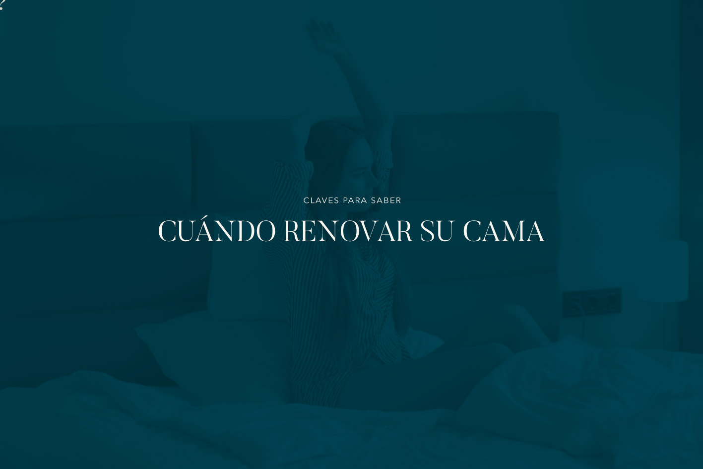 Renovar cama o equipo de descanso